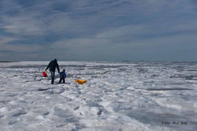 Fotos vom  eisigem Wattenmeer_2
