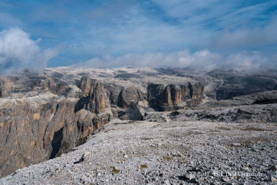 Dolomiten: Vom Pass Pordoi Aufstieg zum Piz Boe und zurück_15