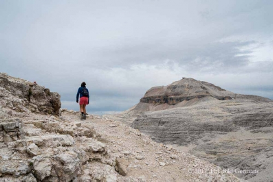 Dolomiten: Vom Pass Pordoi Aufstieg zum Piz Boe und zurück_27