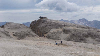 Dolomiten: Vom Pass Pordoi Aufstieg zum Piz Boe und zurück_36