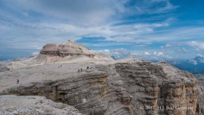 Dolomiten: Vom Pass Pordoi Aufstieg zum Piz Boe und zurück_41
