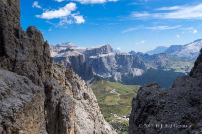 Wanderung vom Sellajoch über die steinerne Stadt durch die Langkofelscharte nach Wolkenstein_19