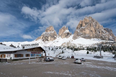 Dolomiten: Schneewanderung auf dem Friedrich-August-Weg. _3