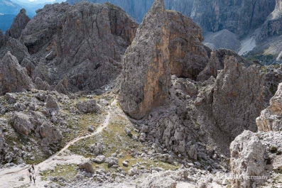 Wanderung vom Grödner Joch über die Puez- Hütte und Sieles-Scharte zur Juac Alm _14