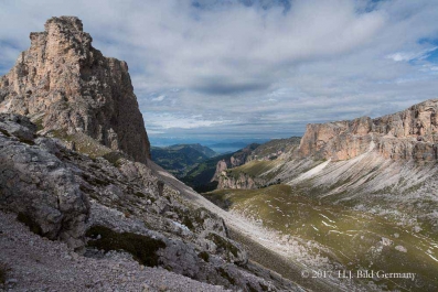 Wanderung vom Grödner Joch über die Puez- Hütte und Sieles-Scharte zur Juac Alm _15