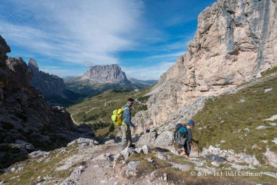 Wanderung vom Grödner Joch über die Puez- Hütte und Sieles-Scharte zur Juac Alm _7
